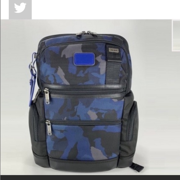 Tumi Accessories Tumi Backpack Great For Work And Travel Blue Camouflage Poshmark